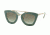 Prada CINEMA' PR09QS Progressive Prescription Sunglasses PR09QS-TKQ4K1-49 - Lens Diameter 49 mm, Frame Color Opal Dark Green On Green