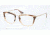 Prada CINEMA PR18QV Progressive Prescription Eyeglasses ROZ1O1-51 - Brown Havana Grad Brown Frame