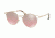 Prada Cinema PR62SS Sunglasses ZVN095-53 - Pale Gold Frame, Lt Violet Mirror Silver Grad Lenses