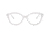 Prada CONCEPTUAL PR11VVF Bifocal Prescription Eyeglasses 3171O1-53 - Opal Transparent