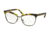 Prada JOURNAL PR14SV Single Vision Prescription Eyeglasses UBN1O1-53 - Yellow Havana Frame