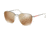 Prada LIFESTYLE PS53US Sunglasses 371HD0-57 - Gunmetal Frame, Dark Brown Mirror Gold Lenses