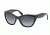 Prada POEME PR02QS Sunglasses 1AB5W1-56 - Black Frame, Polar Grey Gradient Lenses