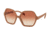 Prada PR06SS Bifocal Prescription Sunglasses PR06SS-UFF2F1-56 - Lens Diameter 56 mm, Frame Color Matte Alluminium Pink