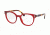 Prada PR06TV Eyeglass Frames ACB1O1-50 - Transparent / Red Frame