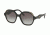 Prada PR06USF Single Vision Prescription Sunglasses, 54mm, Black, PR06USF-1AB0A7-54-SV