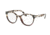 Prada PR07TVF Single Vision Prescription Eyeglasses U6P1O1-52 - Spotted Brown Op/spotted Red Frame