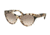 Prada PR08SS Sunglasses UAO4K0-55 - Spotted Opal Brown Frame, Pink Gradient Grey Lenses