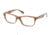 Prada PR14PV Progressive Prescription Eyeglasses MAQ1O1-5517 - Light Horn Frame