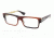 Prada PR24PV Progressive Prescription Eyeglasses EAP1O1-53 - Brown Horn Striped Frame, Demo Lens Lenses