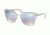 Prada PR56TS Sunglasses 73E5R0-57 - Transparent Grey/silver Frame, Grad Light Blue Mirror Silver Lenses
