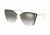 Prada PR56TS Sunglasses MO95O0-57 - Transparent Grey/pale Gold Frame, Gradient Grey Mirror Silver Lenses