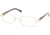 Prada PR59NV Bifocal Prescription Eyeglasses 2AU1O1-5217 - Pale Gold 