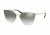 Prada PR68TS Sunglasses 1BC5O0-63 - Silver Frame, Gradient Grey Mirror Silver Lenses