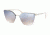 Prada PR68TS Sunglasses 1BC5R0-63 - Silver Frame, Grad Light Blue Mirror Silver Lenses