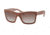 PRADA LOGO PR25QS Sunglasses TFK3G0-56 - Matte Opal Pink/opal Pink Frame, Light Brown Grad Dark Brown Lenses