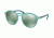 Prada PS01SS Progressive Prescription Sunglasses PS01SS-VHF3C0-53 - Lens Diameter 53 mm, Frame Color Opal Green Rubber