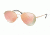 Prada PS50SS Single Vision Prescription Sunglasses, 60mm, Matte Gold, PS50SS-1BK6Q2-60-SV