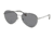 Prada PS50SS Single Vision Prescription Sunglasses, 57mm, Gunmetal / Grey, PS50SS-290255-57-SV
