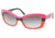 Prada Sunglasses PR03NS DAO3M1-5718 - Fuxia/Black/Orange Gray Gradient