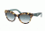 Prada TRIANGLE PR23QS Sunglasses 7S01E0-53 - Medium Havana Frame, Green Gradient Lenses