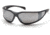 Pyramex Exeter Safety Eyewear - Silver Mirror Anti-Fog Lens, Charcoal Gray Frame SCG5170DT