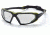 Pyramex Highlander Safety Glasses - Clear Anti-Fog Lens, Black-Lime Frame SBL5010DT