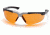 Pyramex Reatta Safety Eyewear - Orange Lens, Black-Silver Frame SBS4840D