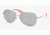 Ralph RA 4069 Sunglasses Styles - Light Silver Gray Silver Mirror Frame, 102-6G-5813