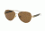 Ralph RA4114 Sunglasses 313373-58 - Gold / Black Frame, Dark Brown Solid Lenses