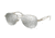 Ralph RA4115 Sunglasses 30996G-58 - White/Silver Frame, Silver Mirror Lenses