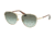 Ralph RA4126 Sunglasses 91168E-57 - Light Gold Frame, Green Gradient Dark Green Lenses