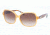 Ralph RA5186 Sunglasses 131913-57 - Orange/orange Tort Frame, Brown Gradient Lenses
