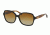Ralph RA5186 Sunglasses 1343T5-57 - Black/orange Tort Frame, Brown Gradient Polarized Lenses