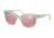 Ralph RA5247 Sunglasses 57231T-55 - Top Green/Light Rose Frame, Rose Flash Gold Lenses