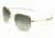 Randolph Aviator 23K Gold Frame, Green Gradient Nylon Lens, 23K Gold Frame, 58MM AF81601-NY
