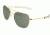 Randolph Aviator Single Vision Prescription Sunglasses, 23K Gold Frame, AF81601-NYSV