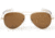 Randolph Concorde 23K Gold Frame, Tan PC Lens, 23K Gold Frame, 57MM CR71612-PC
