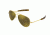 Randolph Concorde Sunglasses, 23K Gold Frame, Glass Gold Fl Mirror Plzd Ar Lens, CR71676