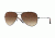 Ray-Ban AVIATOR FLAT METAL RB3513 Sunglasses 147/13-58 - Demi Gloss Sanblast Gunmetal Frame, Brown Gradient Lenses