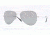 Ray-Ban AVIATOR FLAT METAL RB3513 Sunglasses 154/6G-58 - Demi Gloss Sandblast Silver Frame, Green Mirror Silver Lenses