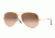 Ray-Ban Aviator Large Metal II Sunglasses RB3026 9001A5-62 - Shiny Light Bronze Frame, Pink Gradient Brown Lenses