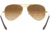 Ray-Ban Aviator Large Metal RB3025 Sunglasses, Arista Crystal Brown Gradient, RB3025 001/51-6214