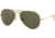 Ray-Ban Aviator Large Metal RB3025 Sunglasses, Arista Frame, Crystal Green Polarized 58 mm Lenses, 001-58-5814