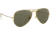 Ray-Ban Aviator Large Metal RB3025 Sunglasses, Arista Frame, Crystal Green Polarized 62 mm Lenses, 001-58-6214