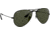 Ray-Ban Aviator Large Metal RB3025 Sunglasses, Black Frame, Crystal Green 58 mm Lenses, L2823-5814