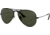 Ray-Ban Aviator Large Metal RB3025 Sunglasses, Black Frame, Crystal Green 58 mm Lenses, L2823-5814