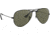 Ray-Ban Aviator Large Metal RB3025 Sunglasses, Black Frame, Crystal Green Polarized 62 mm Lenses, 002-58-6214