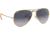 Ray-Ban Aviator Large Metal RB3025 Sunglasses, Gold Frame, Gradient Blue Polar Lenses, RB3025 001/78-58