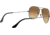 Ray-Ban Aviator Large Metal RB3025 Sunglasses, Gunmetal Crystal Brown Gradient, RB3025 004/51-5814